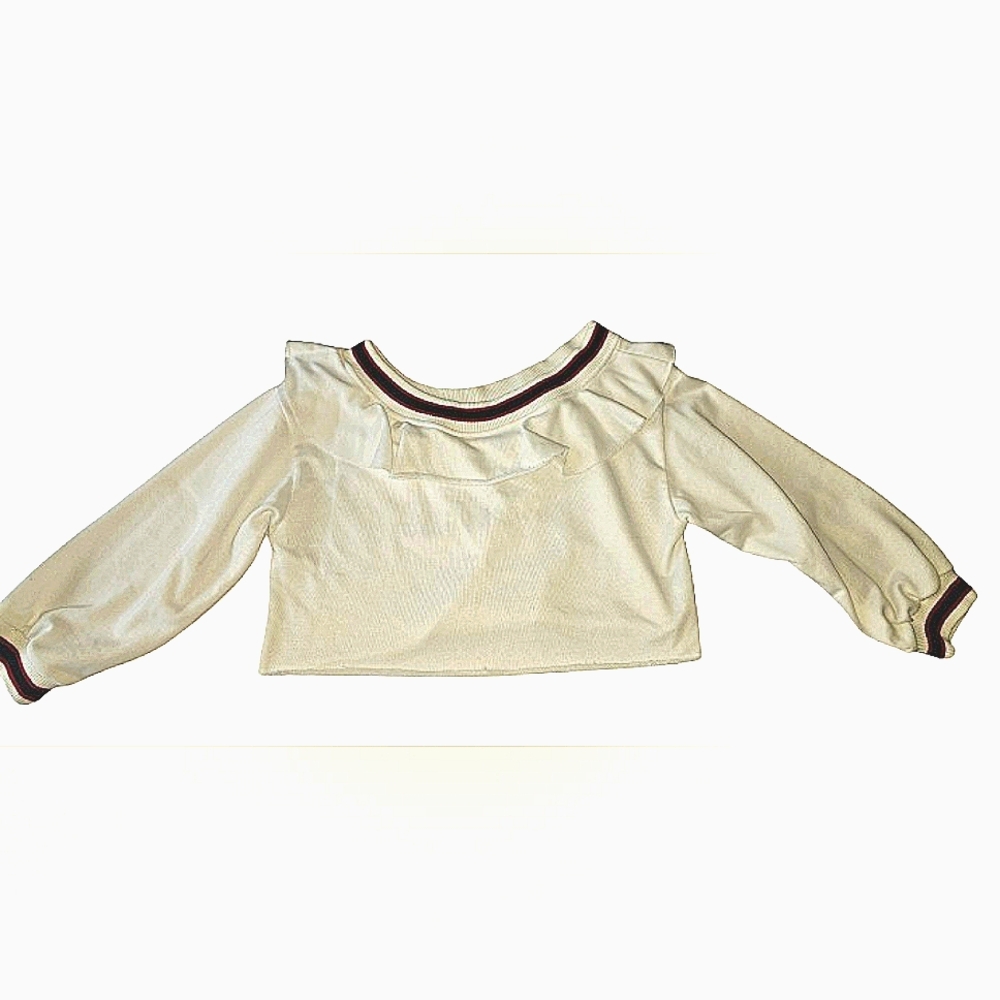 Fashion Nova Off Shoulder Cropped Sweatshirt, size L